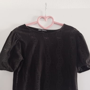 Bluse Schwarz von Zara