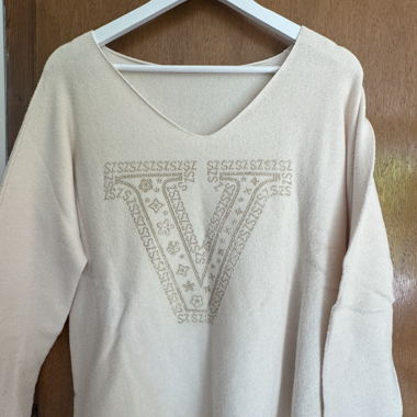 Pull beige col V