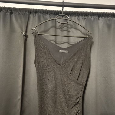 Schwarzes Glitzer Top