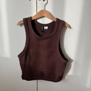 Brown Crop Top