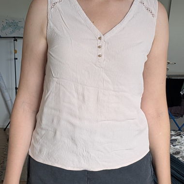 Dusty Rose Lace Tank Top
