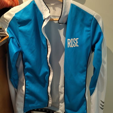 Veste vélo ROSE bleu/blanc