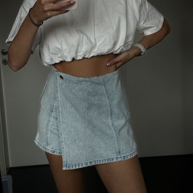 Mini jupe en jean