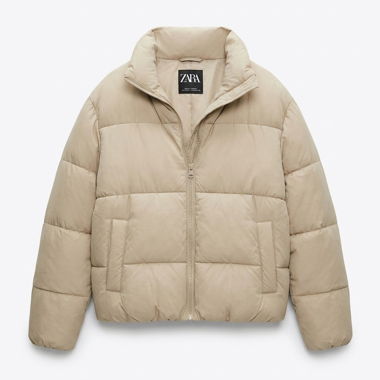 Giacca imbottita Zara beige