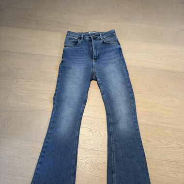 Subdued Blue Flared Jeans