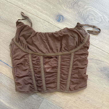 Top corset marron Going Out