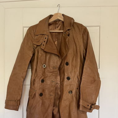 Leather coat