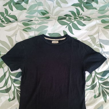 7 T-Shirts Basic XS Schwarz und Blau