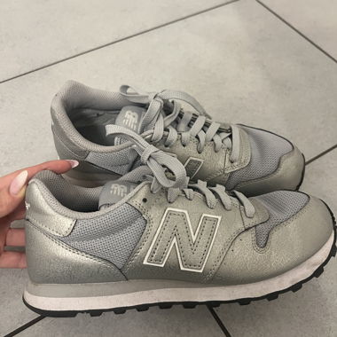 Silver New Balance Sneakers