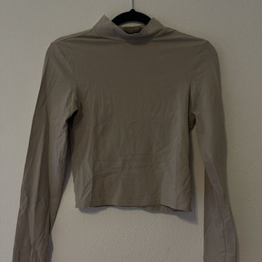 Haut court beige