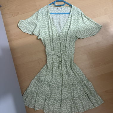 Abito floreale verde