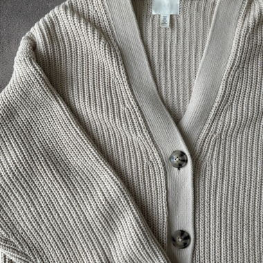 Cardigan lavorato a maglia beige H&M, S