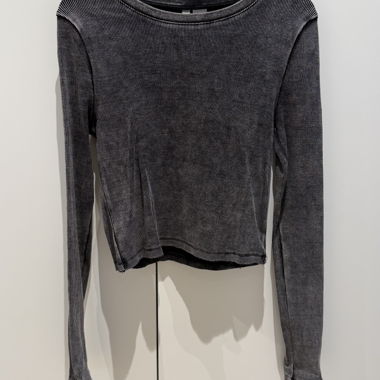 T-shirt manches longues gris délavé de H&M