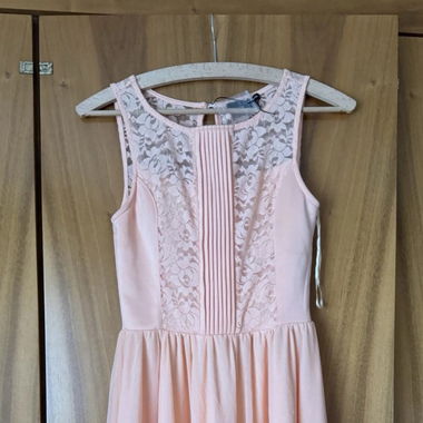 Pink Lace Cocktail Dress