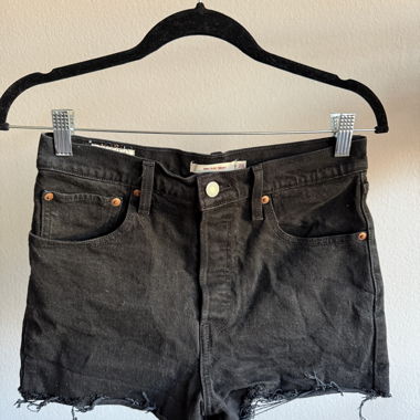 Shorts en jean noir Levi's