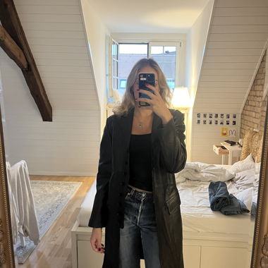 Light Leather Coat