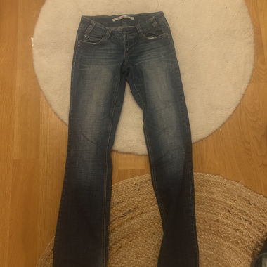 Blue denim jeans
