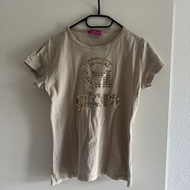Vintage Y2K Glam T-Shirt mit kurzem Ärmel M