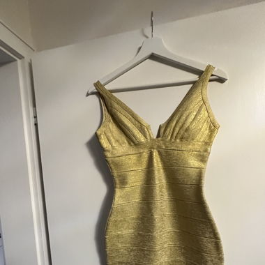 Gold dress