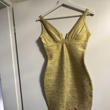 Gold dress