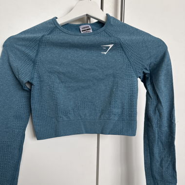 gymshark shirt blue