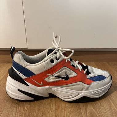 NIKE Sportschuhe weiss orange blau