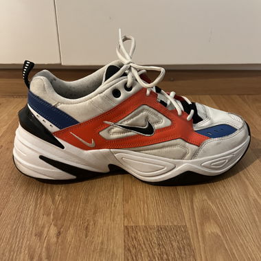 NIKE Sportschuhe weiss orange blau