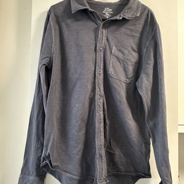 J-Crew Graues Hemd mit Knöpfen