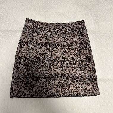 Leopard print skirt