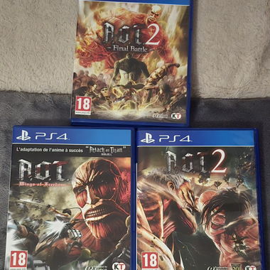 Lotto 3 giochi PS4 AOT / Attack on Titan