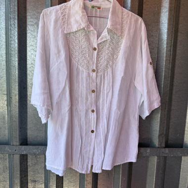 White linen  Button Shirt