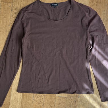 Brown long-sleeve shirt XL