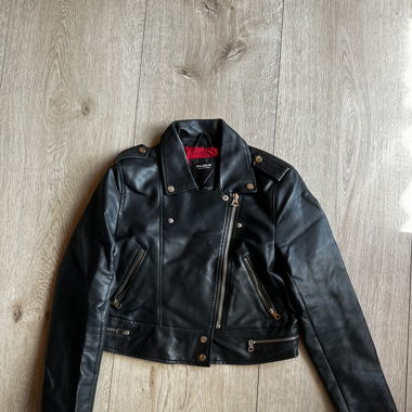 Black Pull&Bear leather jacket