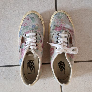 Chaussures Vans décolorées