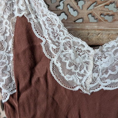 Abito in pizzo Bershka marrone