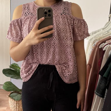 Sommerliches Shirt Schulterfrei