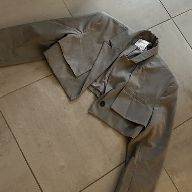 Bershka short grey blazer size L
