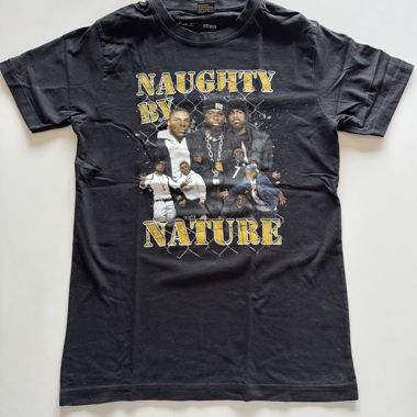 Naughty by Nature T-Shirt, Black, Size M