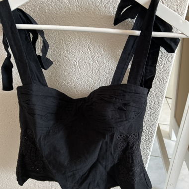 Black camisole with straps