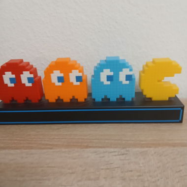 Lampada decorativa Pac-Man LED pixelata
