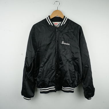 Giacca bomber college nera