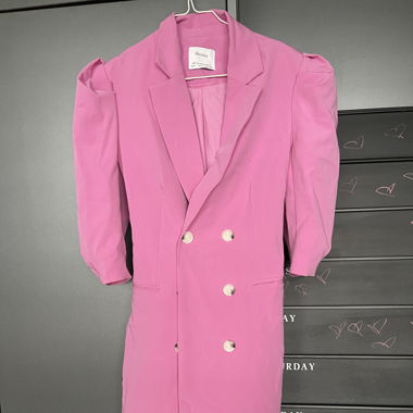 Pink Blazer Dress