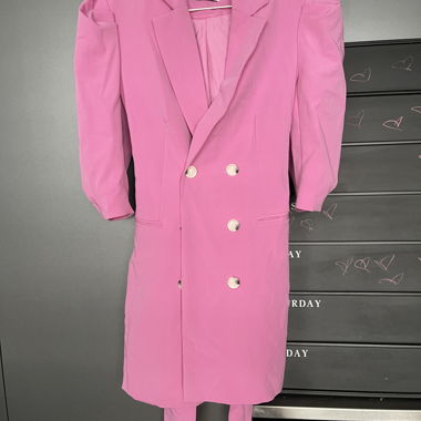 Pink Blazer Dress