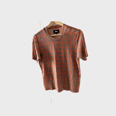 Round neck fitted mesh top