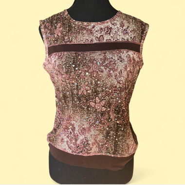Mesh short sleeve summer top