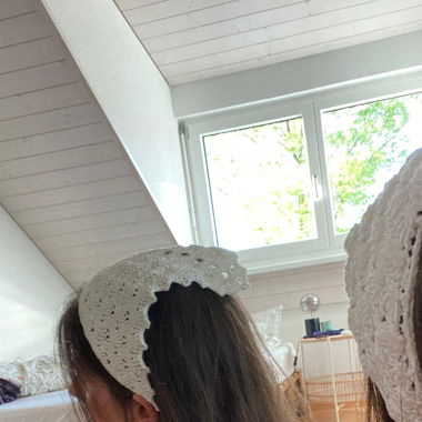 crochet head scarf