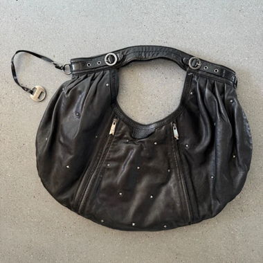 hogan y2k crescent hobo bag