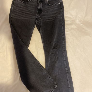 Jeans nero dritto scolorito