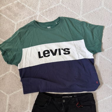 Levis crop shirt  low weist short Gr. S/M 36/38