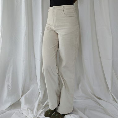 Pantalon en velours côtelé Offwhite 